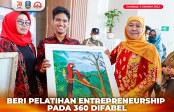 Pemprov Jatim Beri Latihan Entrepreneurship 360 Difabel, Gubernur Khofifah Berharap Semakin Banyak Start Up dari Kalangan Disabilitas Pemprov Jatim Beri Latihan Entrepreneurship 360 Difabel, Gubernur Khofifah Berharap Semakin Banyak Start Up dari Kalangan Disabilitas