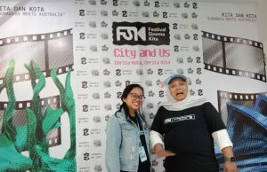 Festival Sinema Kita, Festival Film Pertama di Surabaya Hapsoh Mubarak selaku Ketua Pelaksana FSK dan Gracia Ketua Program (dokpri)